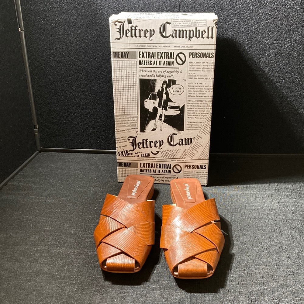 Jeffrey Campbell Woven Huarache Slide Mule